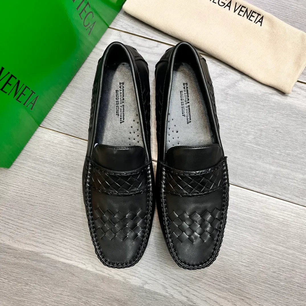 Factory price 420💵BV new men's shoes original replica👉👉High-end men's casual beanie shoes/💞driving shoes! 🔊Upper imported cowhide woven, ☑️Sheepskin lining, one-step design, light and smart ☮☮Suitable for all kinds of travel, exclusive new style, real shot, size 38-44, (45 can be customized)